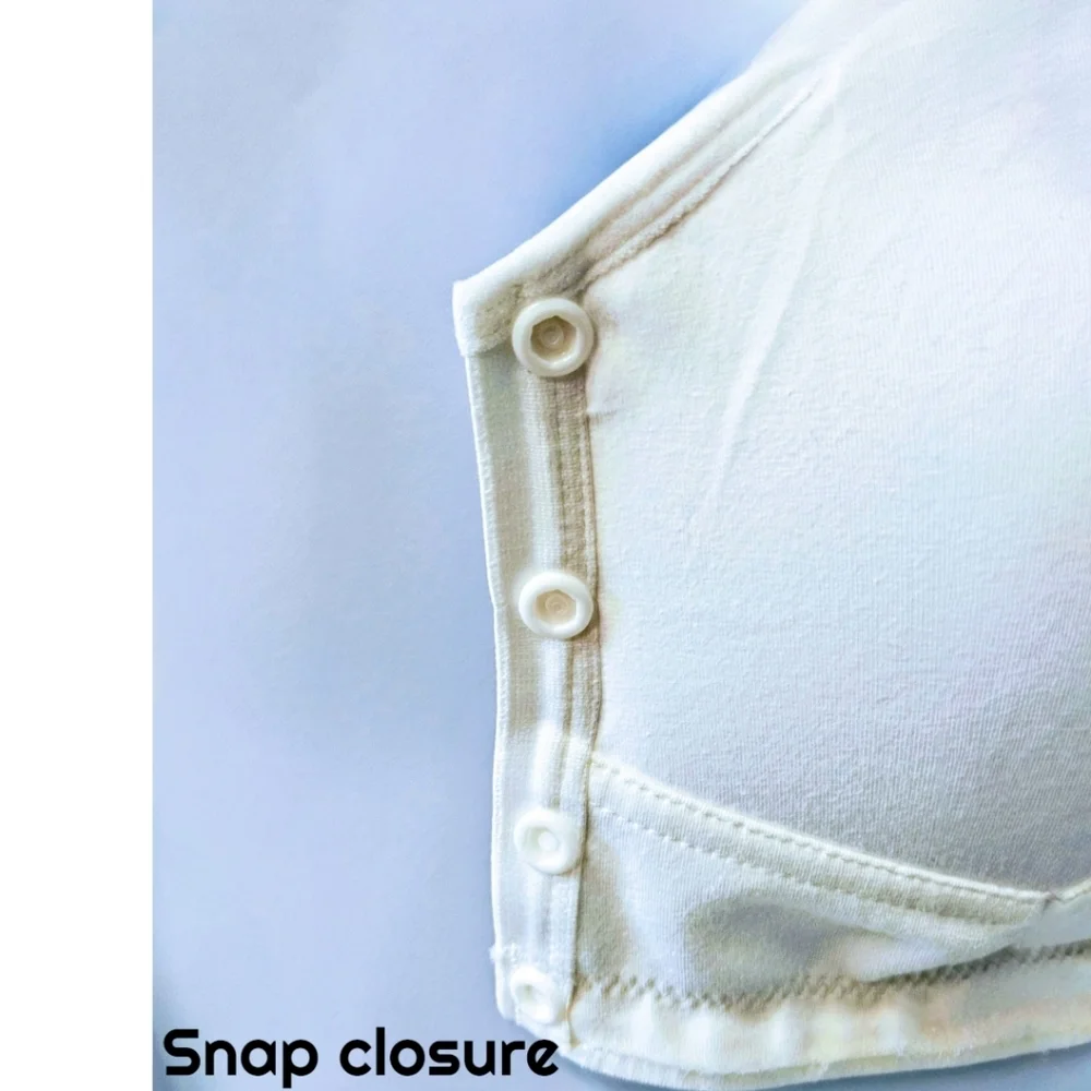 DAISY BRA'S Plus Size all day comfort 3X ultra soft 3 front button snap closure
